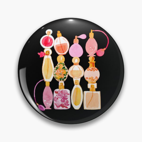 Item preview, Scent Stacking Design (Stacked Perfume Bottles in Watercolor) designed and sold by andrebalest.art.