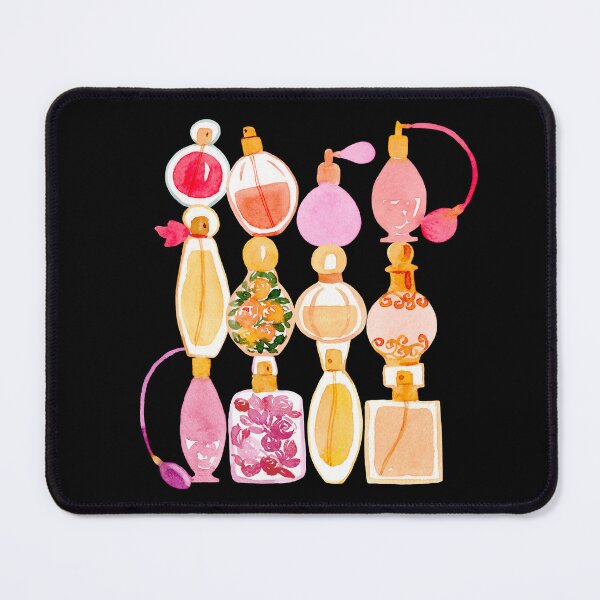 Item preview, Scent Stacking Design (Stacked Perfume Bottles in Watercolor) designed and sold by andrebalest.art.