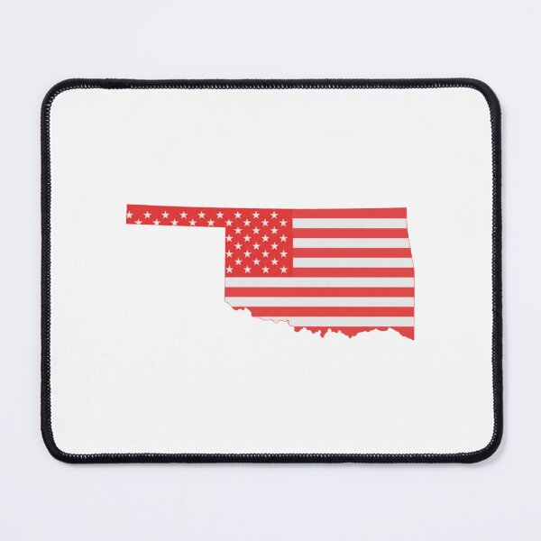 Item preview, Oklahoma USA Flag Silhouette – Stars and Stripes State Outline designed and sold by Paper Drip.
