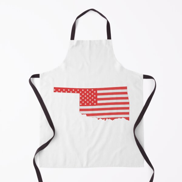 Item preview, Oklahoma USA Flag Silhouette – Stars and Stripes State Outline designed and sold by Paper Drip.