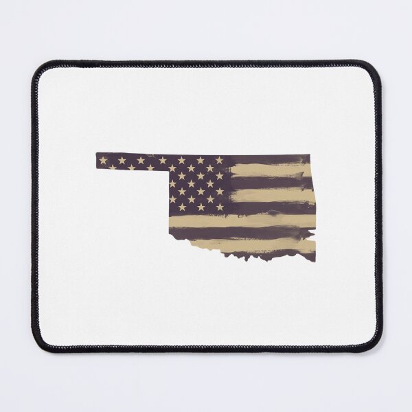 Item preview, Oklahoma State Vintage Stars & Stripes – Brown and Gold designed and sold by Paper Drip.