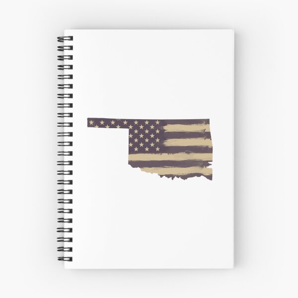 Item preview, Oklahoma State Vintage Stars & Stripes – Brown and Gold designed and sold by Paper Drip.