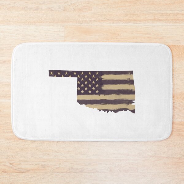 Item preview, Oklahoma State Vintage Stars & Stripes – Brown and Gold designed and sold by Paper Drip.