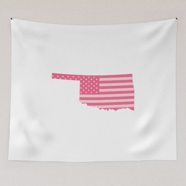 Item preview, Oklahoma USA Flag Silhouette – Stars and Stripes State Outline designed and sold by Paper Drip.