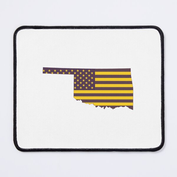 Item preview, Oklahoma USA Flag Silhouette – Stars and Stripes State Outline designed and sold by Paper Drip.