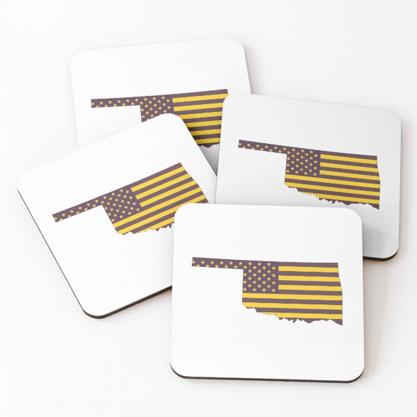 Item preview, Oklahoma USA Flag Silhouette – Stars and Stripes State Outline designed and sold by Paper Drip.