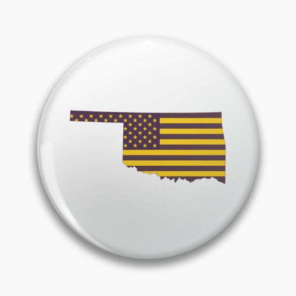 Item preview, Oklahoma USA Flag Silhouette – Stars and Stripes State Outline designed and sold by Paper Drip.