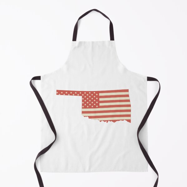 Item preview, Oklahoma USA Flag Silhouette – Stars and Stripes State Outline designed and sold by Paper Drip.