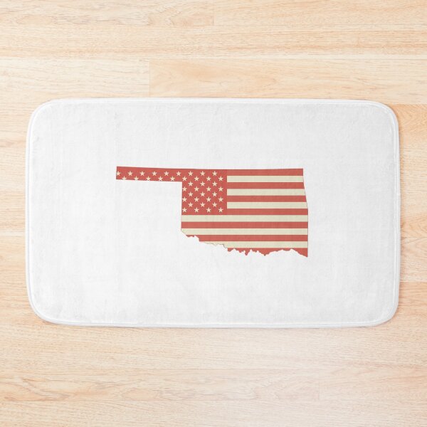 Item preview, Oklahoma USA Flag Silhouette – Stars and Stripes State Outline designed and sold by Paper Drip.