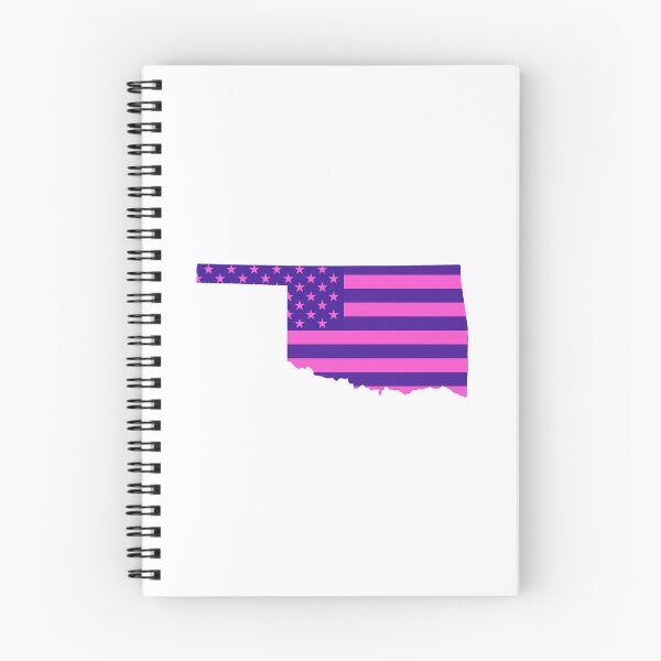 Item preview, Oklahoma Pop Pink State Flag – Modern Fun Colors designed and sold by Paper Drip.