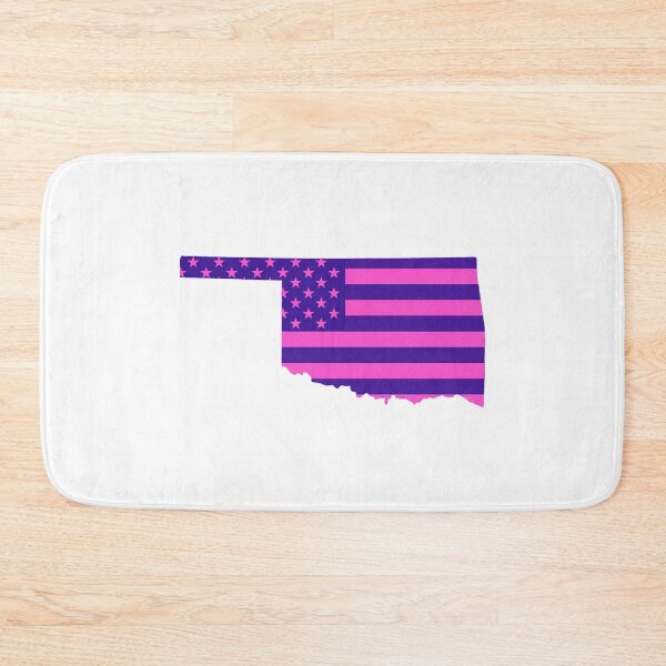 Item preview, Oklahoma Pop Pink State Flag – Modern Fun Colors designed and sold by Paper Drip.