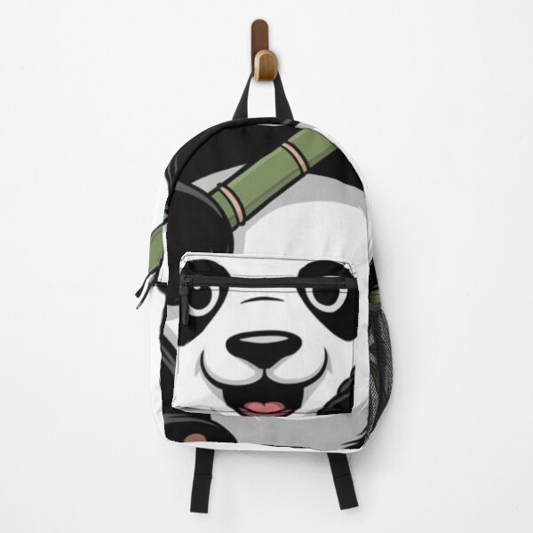 Item preview, Cute Happy Panda Eating Bamboo Cartoon designed and sold by DailySparks.
