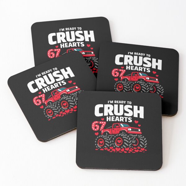 Item preview, I'm Ready to Crush 67 Hearts Truck Valentines Day Boys Kids,I’m Ready To Crush 67 Hearts – funny 67th birthday valentine monster truck humor designed and sold by AsturShop.