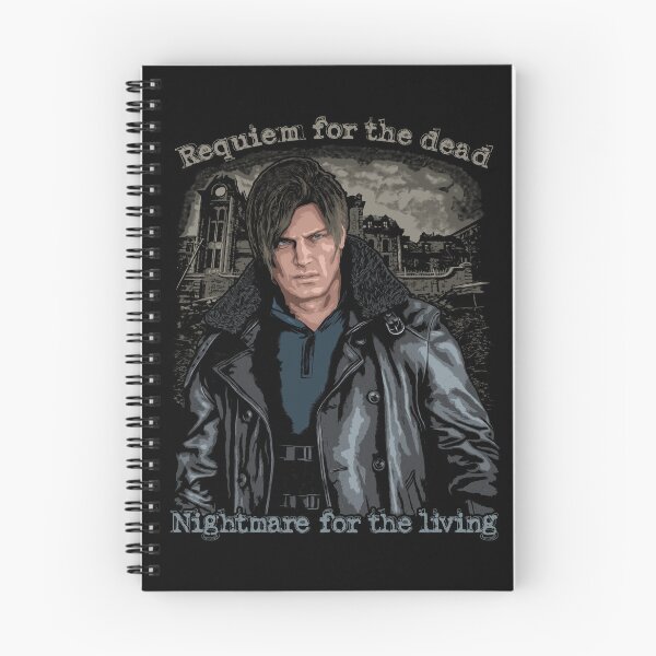 Aperçu de l'œuvre Resident Evil 9 Requiem Leon Kennedy Raccoon City RPD créée et vendue par Power Up Prints.