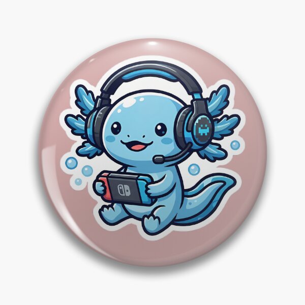 Item preview, Level Up Axolotl - Gamer Edition designed and sold by ManaPot.