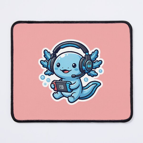 Item preview, Level Up Axolotl - Gamer Edition designed and sold by ManaPot.