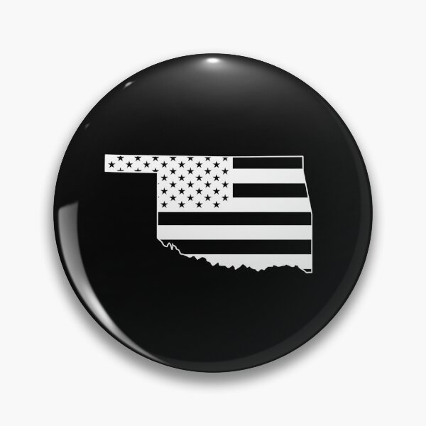 Item preview, Oklahoma USA Flag Silhouette – Stars and Stripes State Outline designed and sold by Paper Drip.