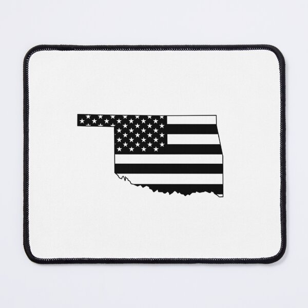 Item preview, Oklahoma USA Flag Silhouette – Stars and Stripes State Outline designed and sold by Paper Drip.