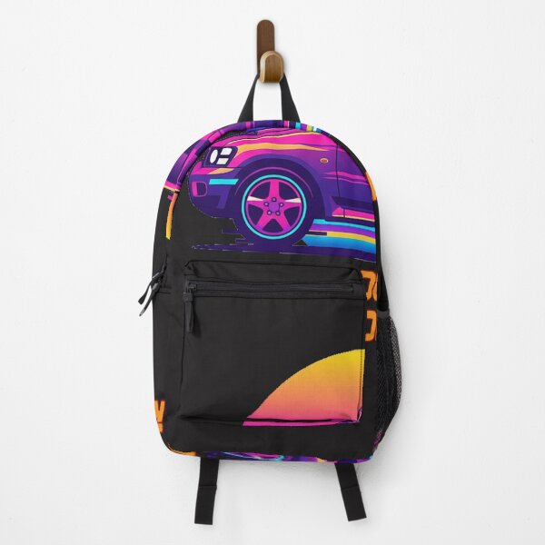 Item preview, Mitsubishi Pajero Evolution Synthwave Sunset JDM Glitch Art designed and sold by Thaivi Design.
