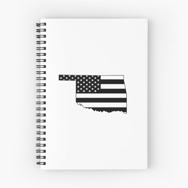 Item preview, Oklahoma USA Flag Silhouette – Stars and Stripes State Outline designed and sold by Paper Drip.