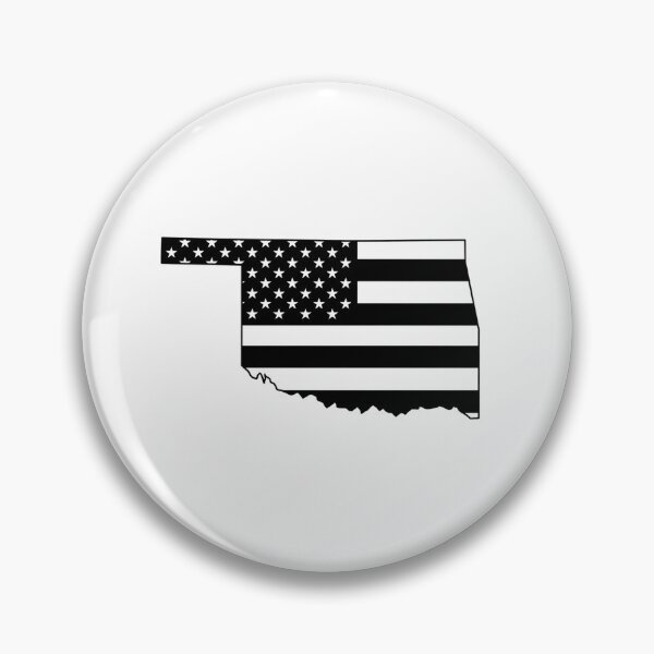 Item preview, Oklahoma USA Flag Silhouette – Stars and Stripes State Outline designed and sold by Paper Drip.