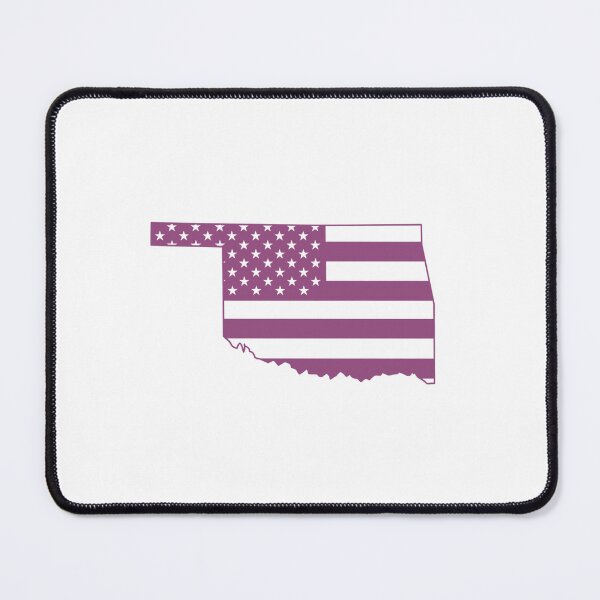 Item preview, Oklahoma USA Flag Silhouette – Stars and Stripes State Outline designed and sold by Paper Drip.