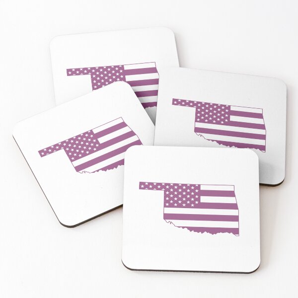 Item preview, Oklahoma USA Flag Silhouette – Stars and Stripes State Outline designed and sold by Paper Drip.