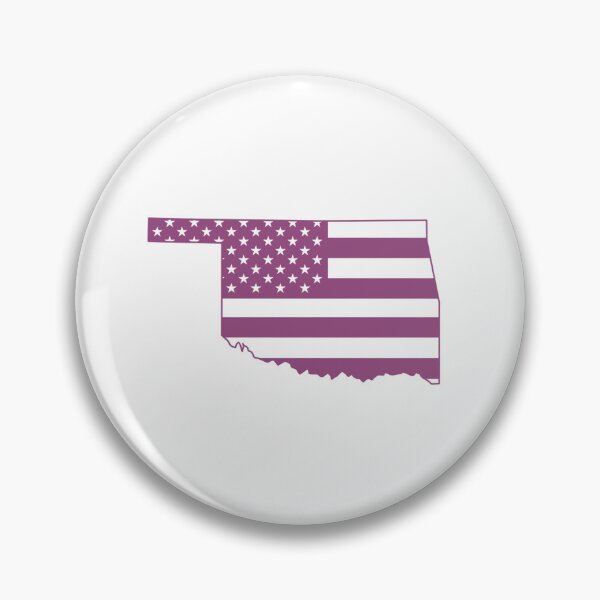 Item preview, Oklahoma USA Flag Silhouette – Stars and Stripes State Outline designed and sold by Paper Drip.