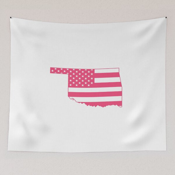 Item preview, Oklahoma USA Flag Silhouette – Stars and Stripes State Outline designed and sold by Paper Drip.