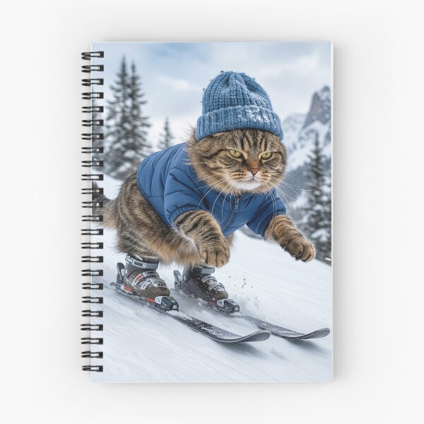 Item preview, Grouchy Cat Skiing designed and sold by Tridentulus.
