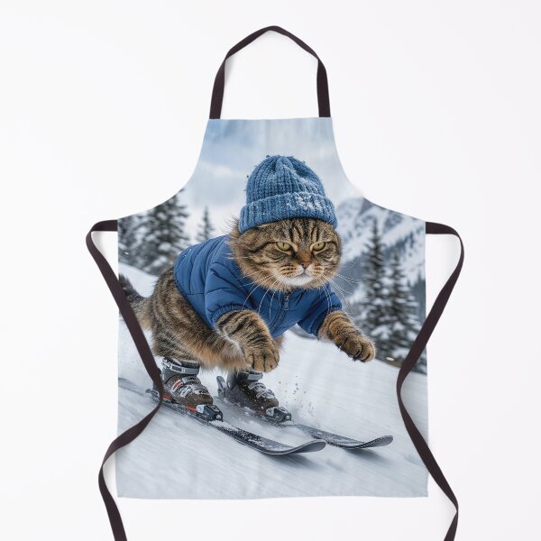 Item preview, Grouchy Cat Skiing designed and sold by Tridentulus.