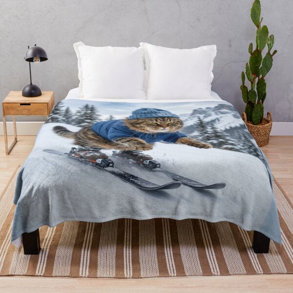 Item preview, Grouchy Cat Skiing designed and sold by Tridentulus.