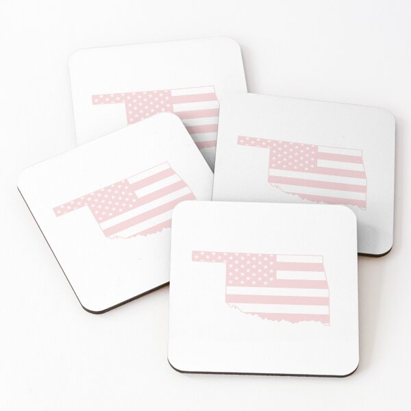 Item preview, Oklahoma USA Flag Silhouette – Stars and Stripes State Outline designed and sold by Paper Drip.