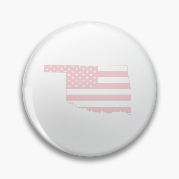 Item preview, Oklahoma USA Flag Silhouette – Stars and Stripes State Outline designed and sold by Paper Drip.