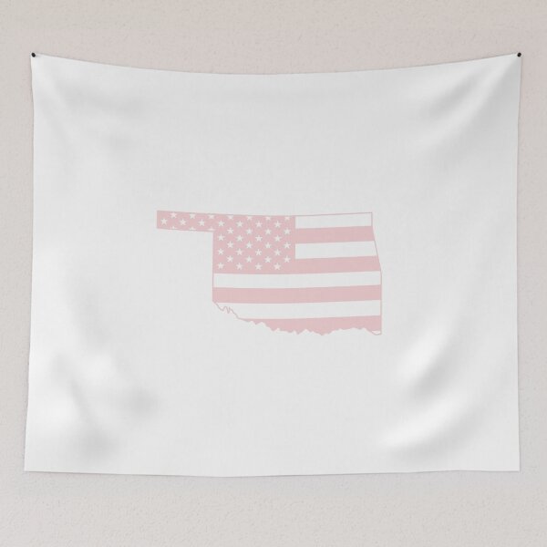 Item preview, Oklahoma USA Flag Silhouette – Stars and Stripes State Outline designed and sold by Paper Drip.