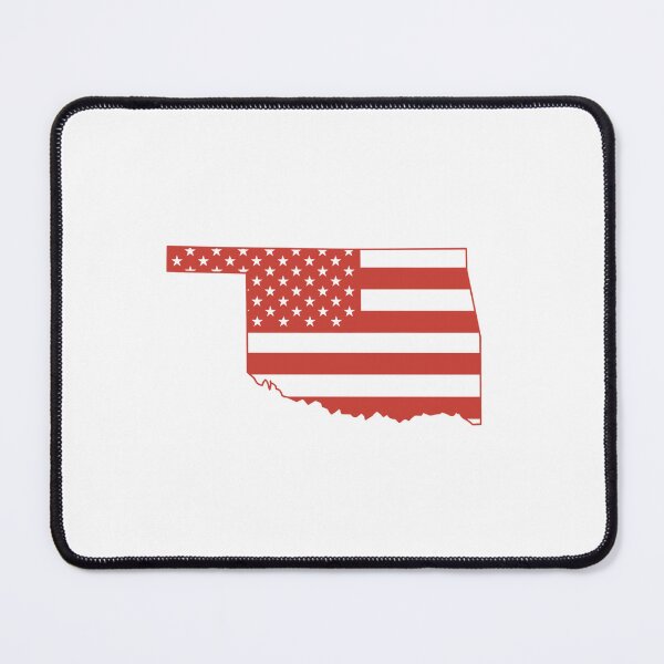 Item preview, Oklahoma USA Flag Silhouette – Stars and Stripes State Outline designed and sold by Paper Drip.