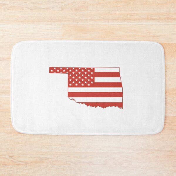 Item preview, Oklahoma USA Flag Silhouette – Stars and Stripes State Outline designed and sold by Paper Drip.