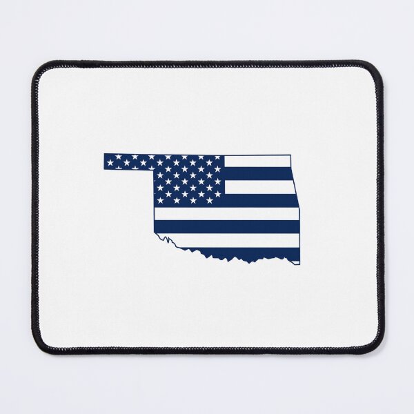 Item preview, Oklahoma USA Flag Silhouette – Stars and Stripes State Outline designed and sold by Paper Drip.