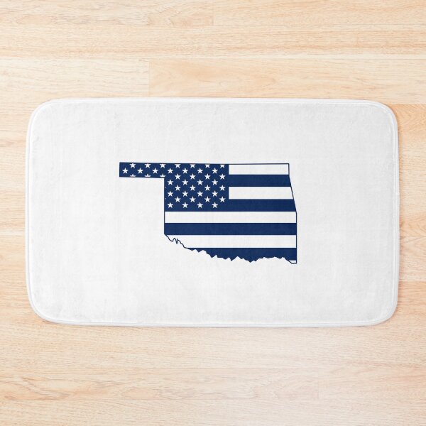 Item preview, Oklahoma USA Flag Silhouette – Stars and Stripes State Outline designed and sold by Paper Drip.