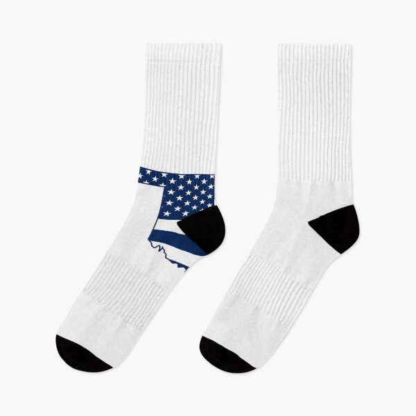 Item preview, Oklahoma USA Flag Silhouette – Stars and Stripes State Outline designed and sold by Paper Drip.