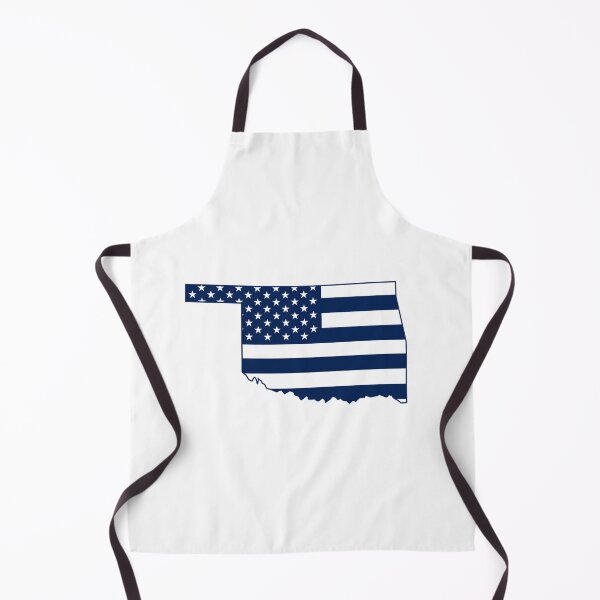 Item preview, Oklahoma USA Flag Silhouette – Stars and Stripes State Outline designed and sold by Paper Drip.