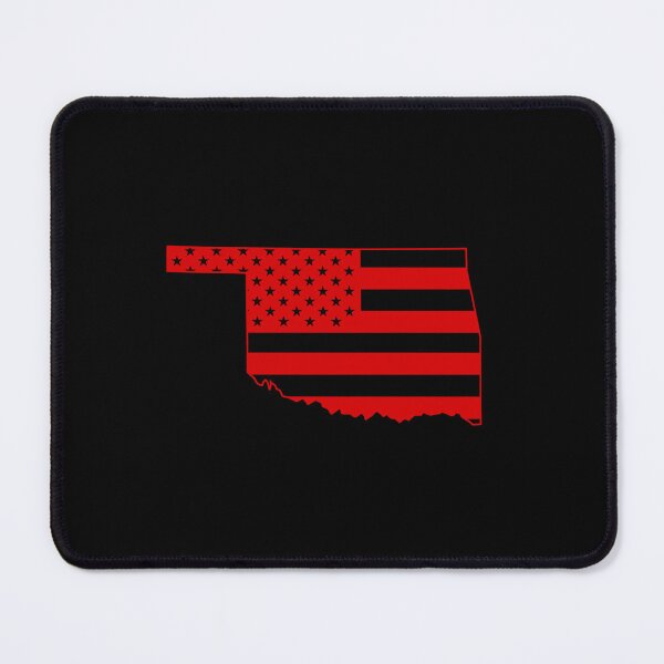 Item preview, Oklahoma USA Flag Silhouette – Stars and Stripes State Outline designed and sold by Paper Drip.