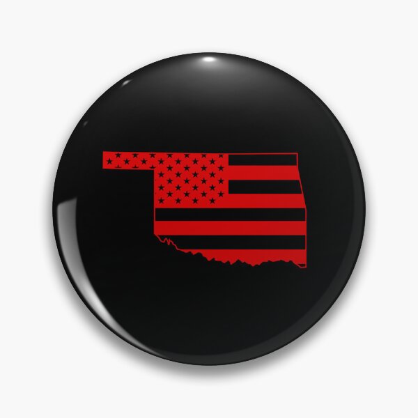 Item preview, Oklahoma USA Flag Silhouette – Stars and Stripes State Outline designed and sold by Paper Drip.