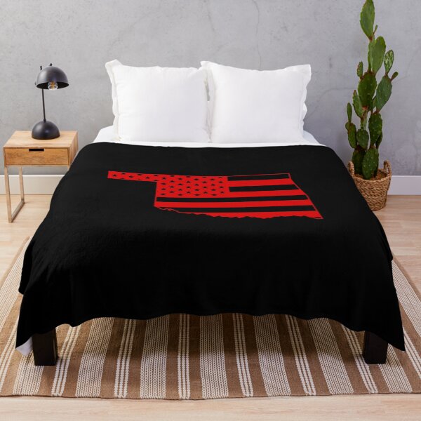 Item preview, Oklahoma USA Flag Silhouette – Stars and Stripes State Outline designed and sold by Paper Drip.