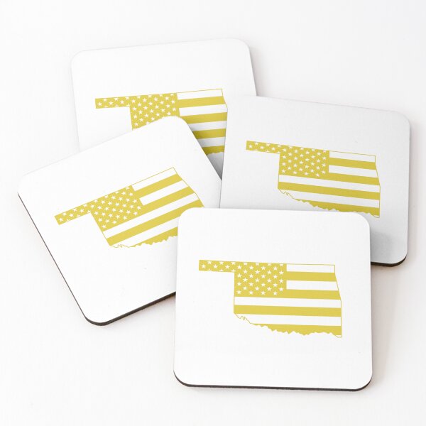 Item preview, Oklahoma USA Flag Silhouette – Stars and Stripes State Outline designed and sold by Paper Drip.