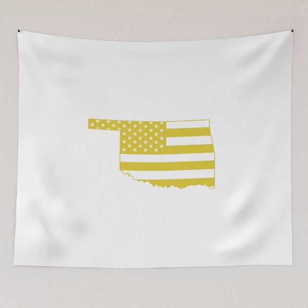Item preview, Oklahoma USA Flag Silhouette – Stars and Stripes State Outline designed and sold by Paper Drip.