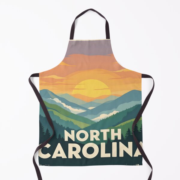 Item preview, North Carolina, USA: Vintage-Style Painterly Travel Poster designed and sold by LSVart.