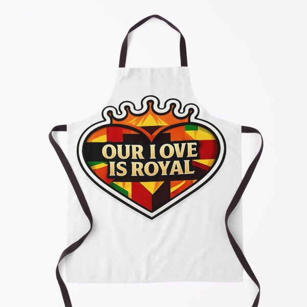 Item preview, Our Love Is Royal – Kente Cloth Heart & Crown Art designed and sold by The Crimson Halo.