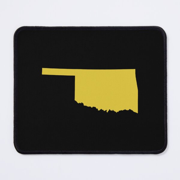 Item preview, Oklahoma Map Silhouette – Minimal Yellow designed and sold by Paper Drip.