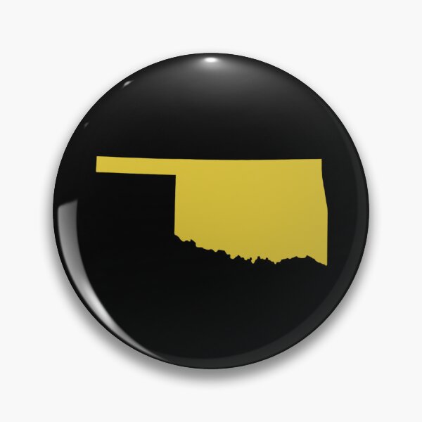 Item preview, Oklahoma Map Silhouette – Minimal Yellow designed and sold by Paper Drip.